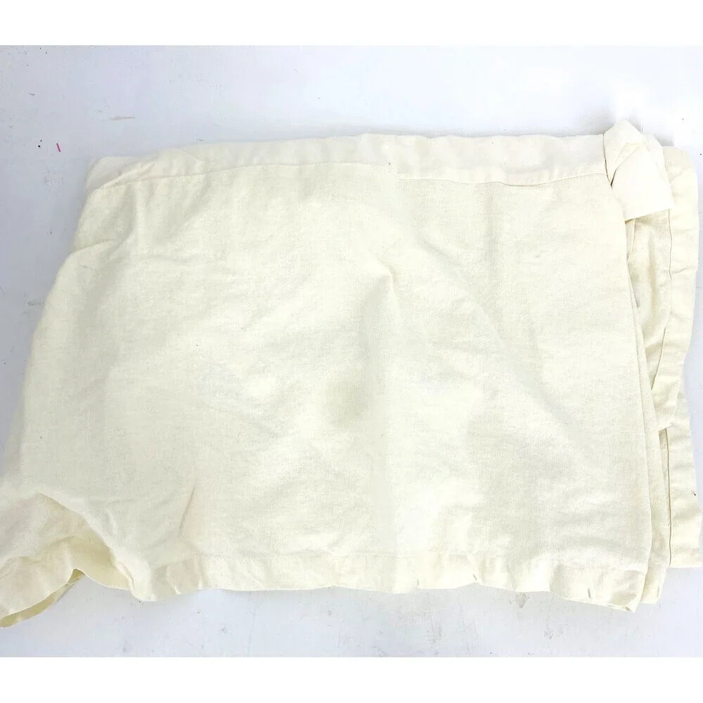 Pottery Barn Off White 100% Cotton Bed Skirt 73x54